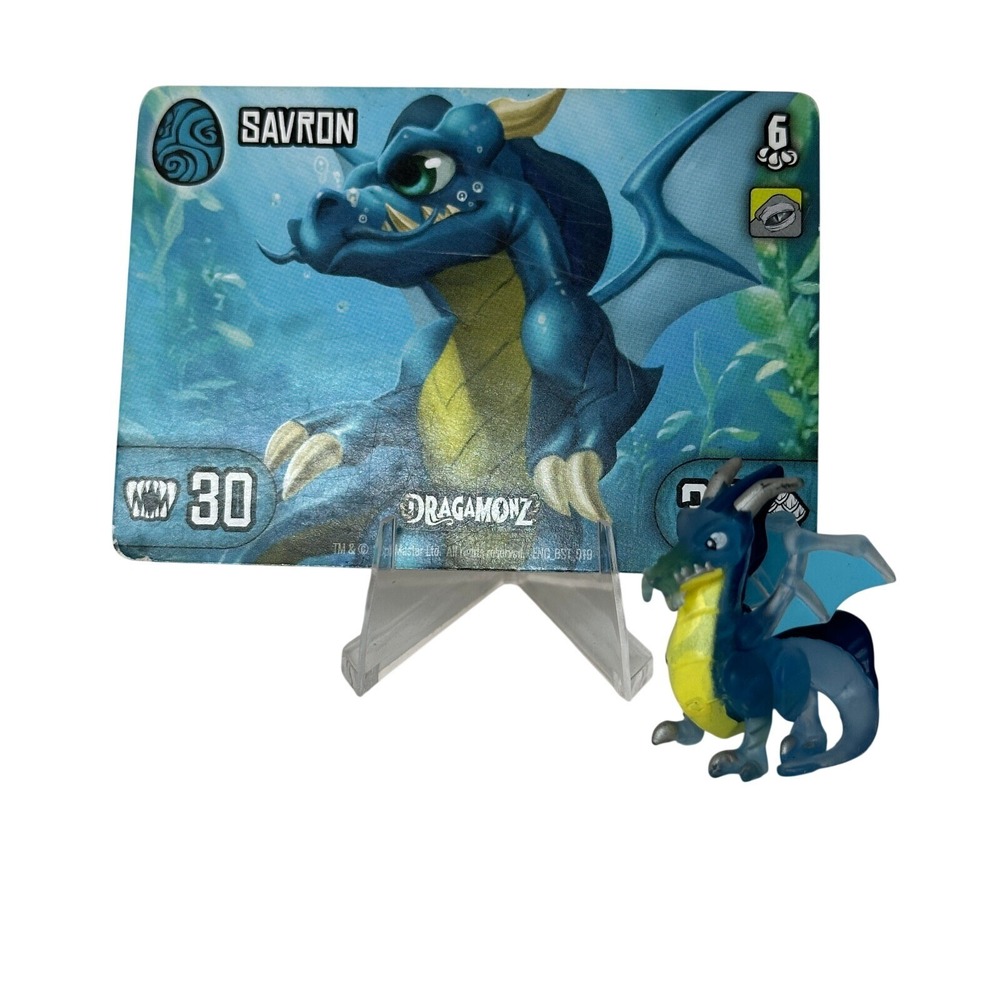 Dragamonz Savron Spin Master Mini Dragon Collectible Figure with Matching Card